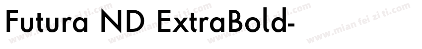 Futura ND ExtraBold字体转换